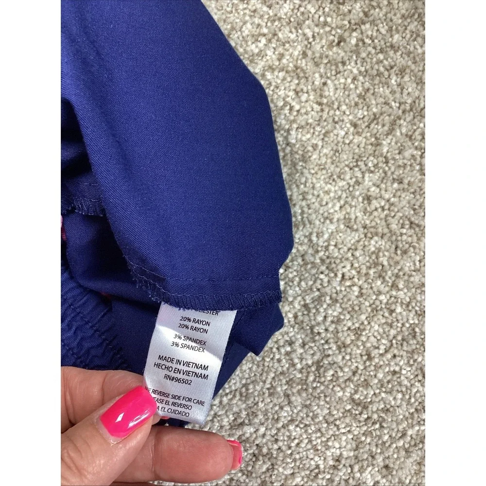 Healing Hands Purple Label Navy Blue Scrub Pants Women's Size Small No Tag